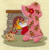 Sunbonnet Sue with Christmas Stocking