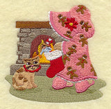 Sunbonnet Sue with Christmas Stocking