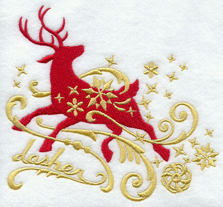 Dasher in Filigree (Facing Left)
