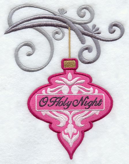 O Holy Night Damask Ornament and Bough