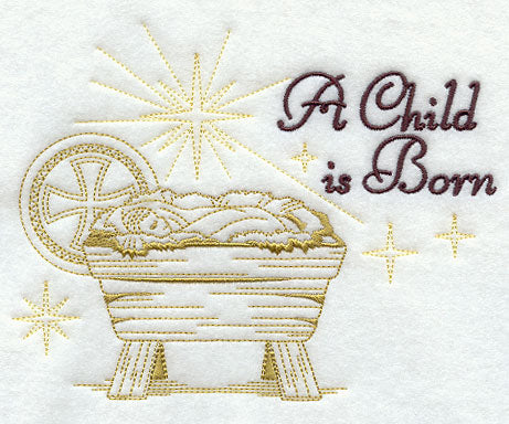 Child is Born with Manger