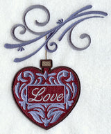 Love Damask Ornament and Bough