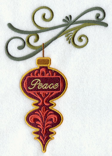 Peace Damask Ornament and Bough