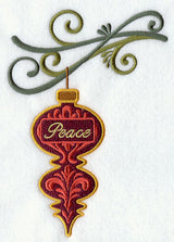 Peace Damask Ornament and Bough