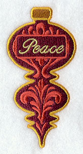Peace Damask Ornament