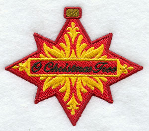 O Christmas Tree Damask Ornament