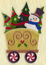 Snowman Train - Christmas Trees Car