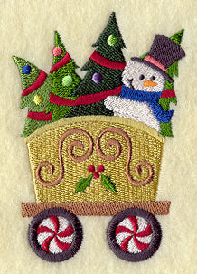 Snowman Train - Christmas Trees Car