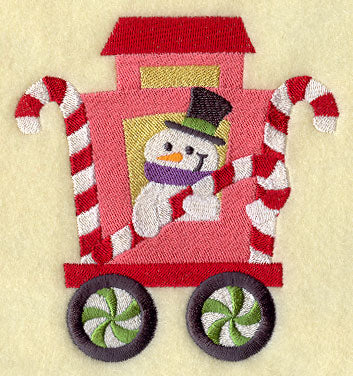 Snowman Train - Candy Canes Car