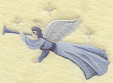 Silent Night Nativity - Trumpeting Angel (Facing Left)