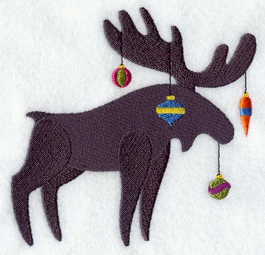 Christmas Moose Silhouette