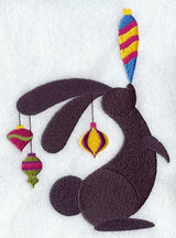 Christmas Rabbit Silhouette