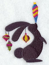 Christmas Rabbit Silhouette