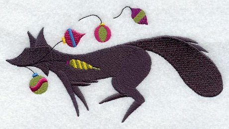 Christmas Fox Silhouette