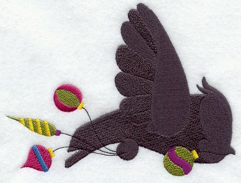 Christmas Owl Silhouette