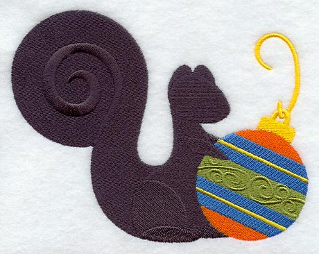 Christmas Squirrel Silhouette