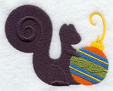 Christmas Squirrel Silhouette