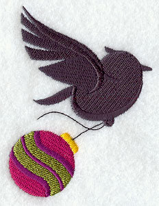 Christmas Bird Silhouette