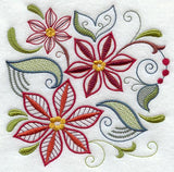 Vintage Jacobean Poinsettia 2