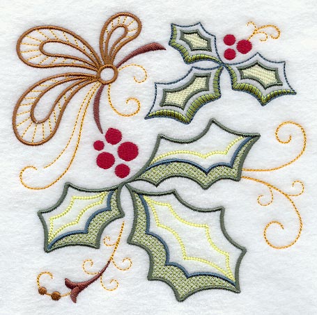 Vintage Jacobean Holly 1