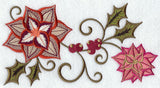 Jacobean Christmas Floral Border 1