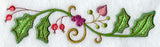 Jacobean Christmas Floral Border 2