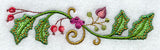Jacobean Christmas Floral Border 2