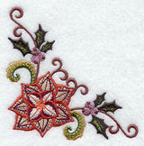 Jacobean Christmas Floral Corner