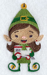 Elf Ellie with Toy Train