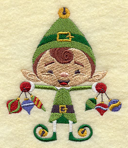 Elf Ethan with Ornaments