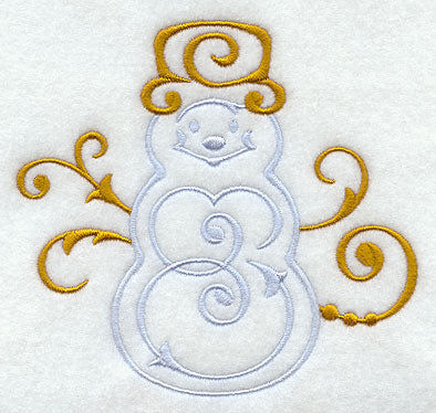 Fa La La Filigree Snowman