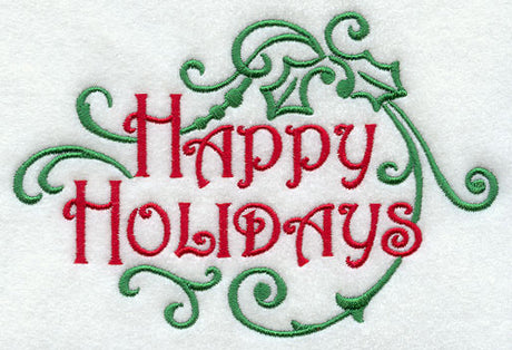 Fa La La Filigree Happy Holidays