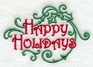 Fa La La Filigree Happy Holidays