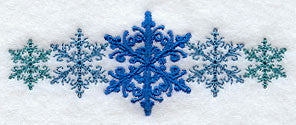 Snowflake Symmetry Border