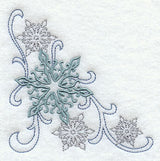 Snowflake Swirls Corner