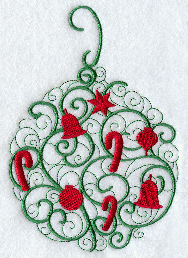 Christmas Curls Ornament