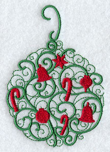 Christmas Curls Ornament