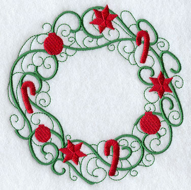 Christmas Curls Wreath