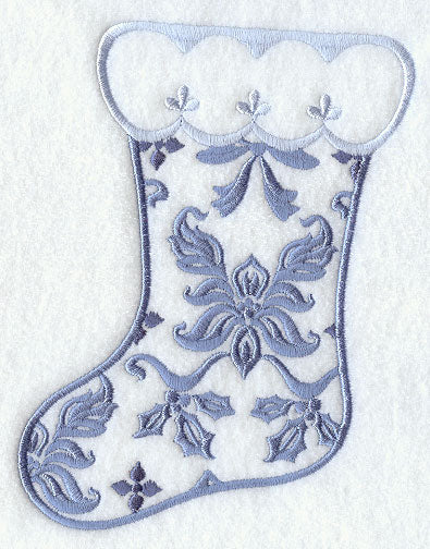 Damask Christmas Stocking