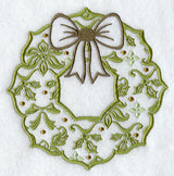 Damask Christmas Wreath