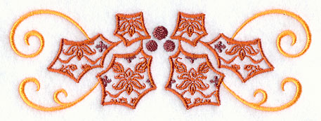 Damask Christmas Border