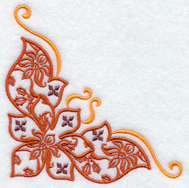 Damask Christmas Corner