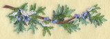 Juniper Boughs and Berries Border