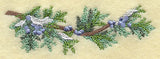 Juniper Boughs and Berries Border