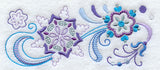 Vintage Jacobean Snowflakes Border