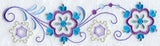 Vintage Jacobean Snowflake Border