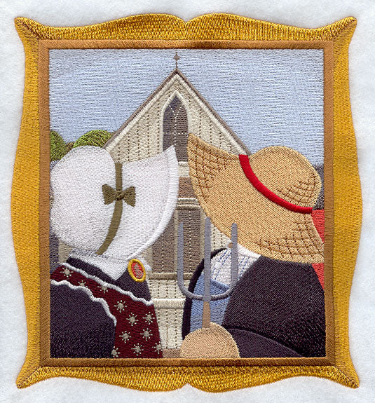 American Gothic Sunbonnet Sue and Fisherman Fred