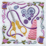 Scissors and Buttons Collage