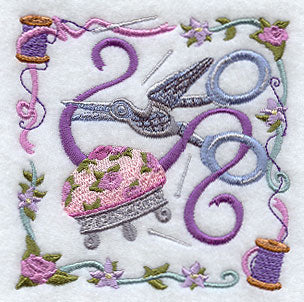 Scissors and Ribbon Collage