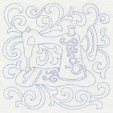 Sewing Machine Quilting Square (Single Run)